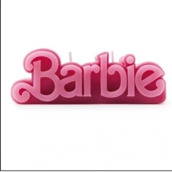 BARBIE x ZARA Limited Edition Movie Collection Barbie Pink Logo Candle - Picture 3 of 11